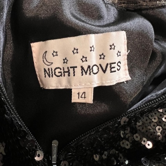 Sequin Black Formal Dress - Size 14 - Picture 5 of 5